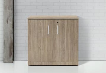 Executive klapdeurkast, 85x90x42 cm, midden eiken, Huis en Inrichting, Ophalen of Verzenden, Nieuw