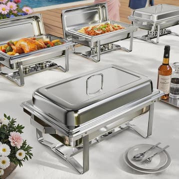 RVS Bain-Marie Set 8QT - Buffet Warmer voor Feesten, Caterin, Verzenden, Nieuw