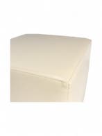 vdm. poef, grijs kunstleder, Overige plaatsen, Ophalen of Verzenden, Gebruikt, Stoel