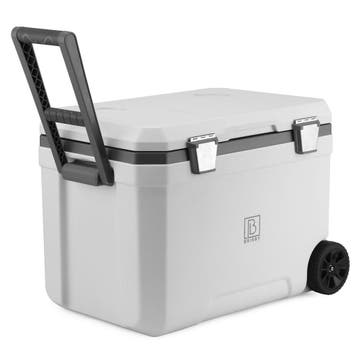 Brisby Verrijdbare Koelbox - Frigobox - 45 Liter WIT - SET, Ophalen of Verzenden, Nieuw, Koelbox, Koelelement