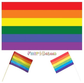 Regenboog Vlag Vlaggetjes Rainbow Vlaggen Regenboogvlag, Ophalen of Verzenden, Nieuw