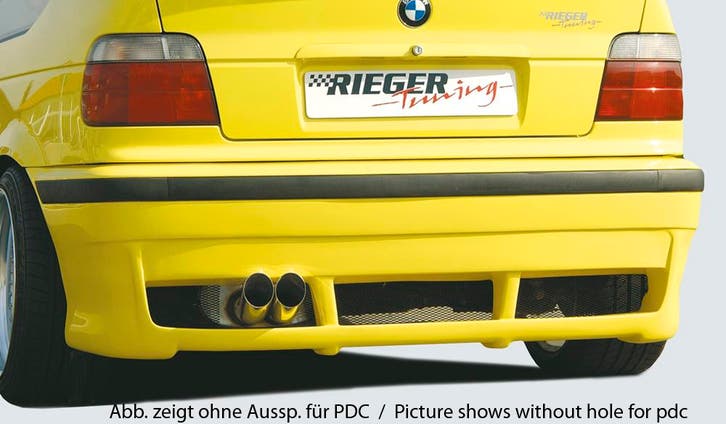 Rieger achterbumper | 3er E36 - Compact | stuk ongespoten ab, Auto-onderdelen, Carrosserie en Plaatwerk, Nieuw, BMW, Verzenden