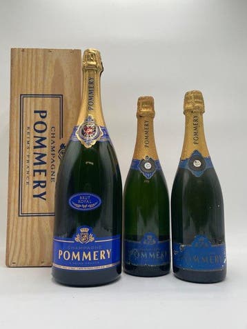 Pommery, 1 magnum, 0,75 x2 Pommery Royal - Champagne Brut,, Nieuw