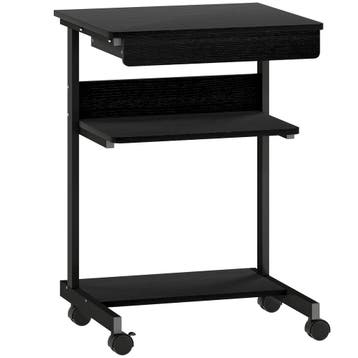Rolbureau Met Lade En Planken, 4 Wielen, Compact, Spaanplaat, Verzenden, Nieuw