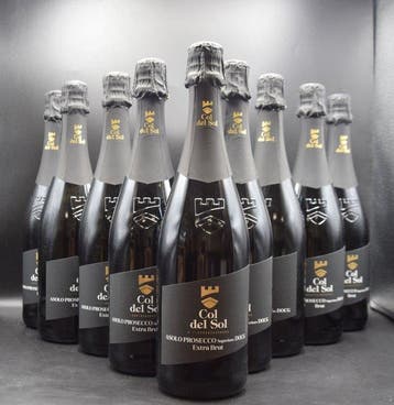 Col del Sol, Asolo Prosecco Superiore - Veneto Extra Brut -, Verzamelen, Wijnen, Nieuw