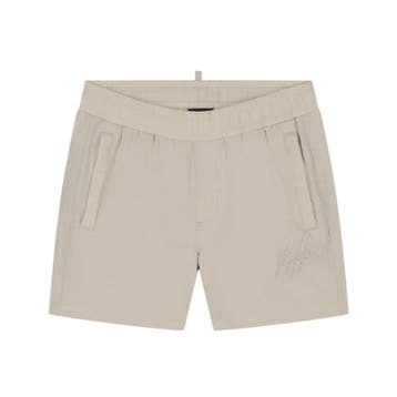 Malelions Junior Signature Swim Shorts  Taupe - 176 (15+, Ophalen of Verzenden, Nieuw