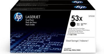 HP 53X - Tonercartridge / Zwart (DUO VERPAKKING), Verzenden, Nieuw