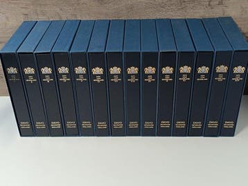Accessoires - 14 Davo albums voor postzegelmapjes, Postzegels en Munten, Gestempeld