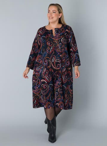 COLLETTA jurk travel print Maat:, Verzenden, Nieuw, Overige kleuren