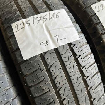 2 x Michelin 225-75-16 C Zomerbanden 7mm, 16 inch, Ophalen of Verzenden, Band(en), Bestelwagen