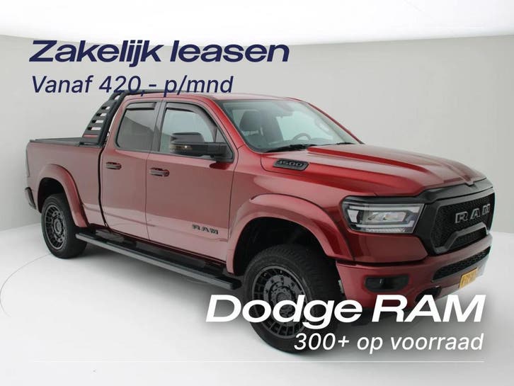 Dodge RAM | Zakelijk Leasen vanaf 420,- p/mnd, Auto's, Dodge, Lease, Automaat, Financial lease, RAM 1500, 4x4, ABS, Achteruitrijcamera
