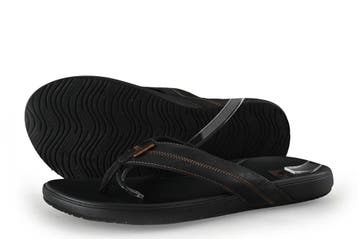Reef Slippers in maat 42 Zwart, Slippers, Verzenden, Zwart, Zo goed als nieuw
