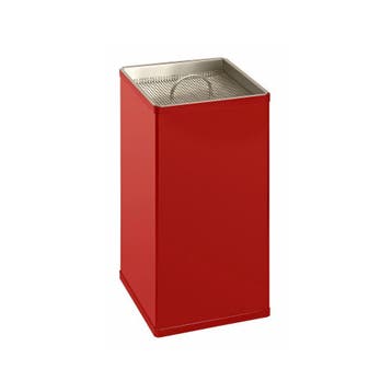 Zandasbak vierkant - rood, Huis en Inrichting, Woonaccessoires | Prullenbakken, Verzenden, Nieuw