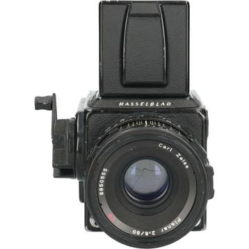 Tweedehands Hasselblad 503CX met CB Planar 80/2.8 CM2586, Audio, Tv en Foto, Fotocamera's Analoog, Ophalen of Verzenden, Gebruikt