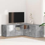 vidaXL Hoekkast 200x40x45 cm bewerkt hout betongrijs, Huis en Inrichting, Kasten | Overige, Verzenden, Nieuw