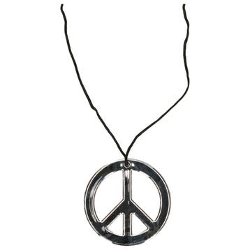 Hippie Flower Power Peace teken verkleed ketting - Sieraden, Verzenden, Nieuw