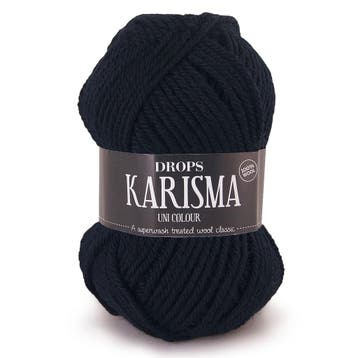 DROPS Karisma Uni Colour - 05 zwart - Wol Garen, Ophalen of Verzenden, Nieuw
