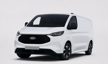 Ford E-Transit Custom Wordt verwacht! 340 L2H1 Trend 71 kWh, Automaat, Stof, Gebruikt, Zwart