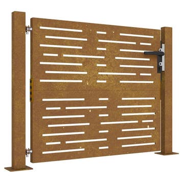 Tuinpoort Cortenstaal 105x80cm | Retourdeal 54% Korting, Nieuw, Ophalen of Verzenden, Tuinhek, Overige materialen