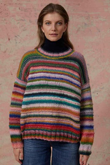 Breipatroon Fluffy Oversized Damestrui in Lang Yarns Cloud, Ophalen of Verzenden, Nieuw