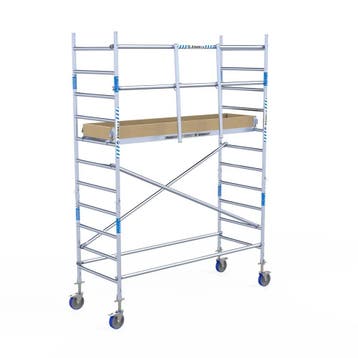 ALX rolsteiger 90 x 4,2m WH met voorloopleuning, Doe-het-zelf en Verbouw, Steigers, Verzenden, Nieuw, Rolsteiger of Kamersteiger