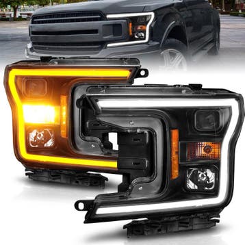 ANZO 2018-2020 Ford F-150 Projector Headlight w/ Plank Style, Ophalen of Verzenden, Nieuw
