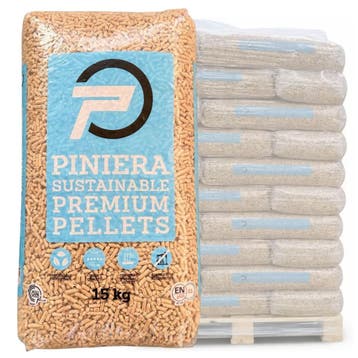 PINIERA - Houtpellets - ENplus A1 - 100% Naaldhout - 66, Ophalen of Verzenden