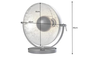 Tafellamp STUDIO 40cm zwart zilver - 37222, Ophalen of Verzenden, Nieuw