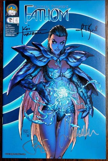 Fathom #4 2005 1st Print - Signed X4 by creator Turnbull ,, Nieuw