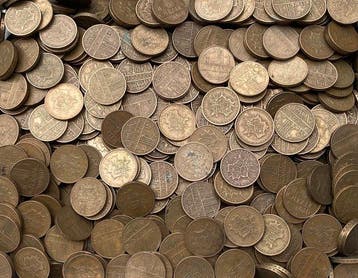 Frankrijk. 10 Francs Mathieu 1974-1987, Lot de 1,5 Kg