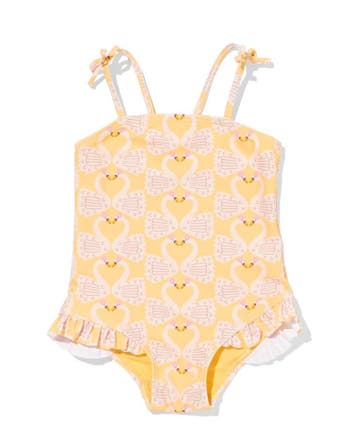 HEMA Babybadpak zwaan geel 25% korting ; vanaf 11.99, Verzenden, Nieuw