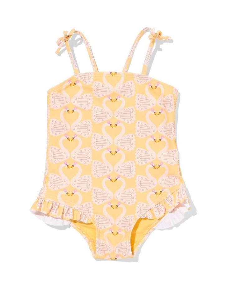 HEMA Babybadpak zwaan geel 25% korting ; vanaf 11.99, Kinderen en Baby's, Babykleding | Overige, Nieuw, Verzenden