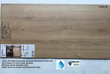 12mm dik Waterbestendig laminaat Project gebruik 10 X Kleur, 75 m² of meer, Nieuw, Blauw, Ophalen of Verzenden