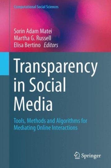 Boek Transparency in Social Media 9783319185514, Verzenden, Zo goed als nieuw