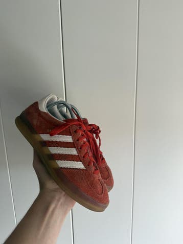 Adidas Gazelle – Roestrood/Wit – Maat 37.5, Adidas, Oranje, Ophalen of Verzenden, Sneakers of Gympen
