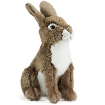 Living Nature konijn knuffel - pluche - bruin - 30 cm, Verzenden, Nieuw
