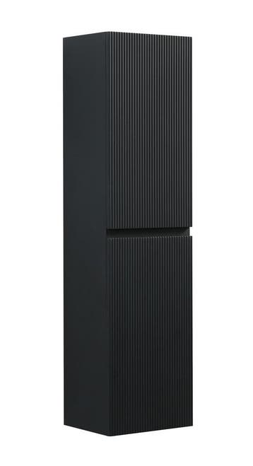 Badkamerkast Thermis 40 x 30 x 150 cm Mat Zwart Kolomkast, Verzenden, Nieuw, (Half)hoge kast