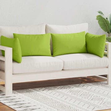 vidaXL Buitenkussens 60x40 cm appeltjesgroen 4 st, Verzenden, Nieuw, Groen