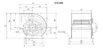 COMBISTEEL VENTILATOR IN BOX 7/7/ 1400 1500M3, Verzenden, Nieuw in verpakking