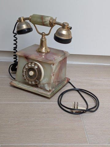Analoge telefoon - Onyx - Retro telefoon in onyx/marmer en