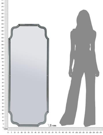 WANDSPIEGEL ISTANBUL GRIJS CM 60X2X150 ( BINNENSPIEGEL, Huis en Inrichting, Woonaccessoires | Spiegels, Ophalen of Verzenden, Nieuw