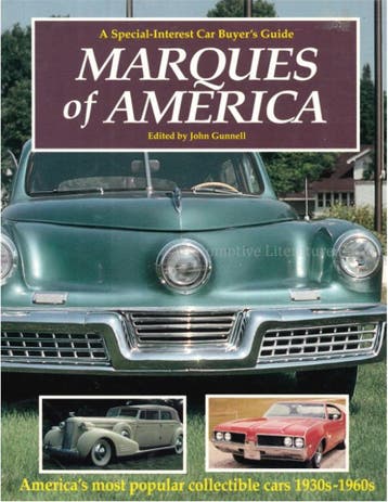 MARQUES OF AMERICA, A SPECIAL-INTEREST CAR BUYERS GUIDE, Nieuw, Author