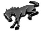 Ford Racing Bronco Rear Emblem - Matte Black, Ophalen of Verzenden