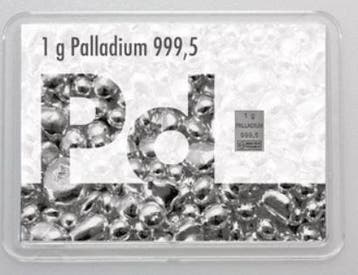 1 gram - Palladium - in een flip-blisterverpakking (Zonder