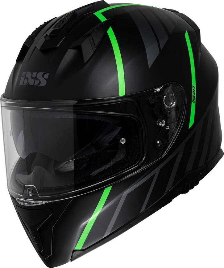 IXSiXS2172.0MatZwartGroenIntegraalhelm, Motoren, Kleding | Motorhelmen, XXL, Nieuw met kaartje, Overige merken, Integraalhelm