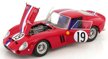 kk-scale 1:12 - Modelauto - Ferrari 250 GTO No. 19 2ND Le, Hobby en Vrije tijd, Nieuw