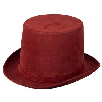 Hoed Bordeauxrood  Steampunk, Ophalen of Verzenden, Nieuw