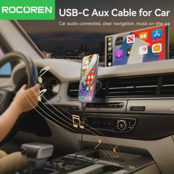 USB-C naar 3.5mm AUX Audiokabel - Hi-Fi Geluid voor Telefoon, Verzenden, Nieuw