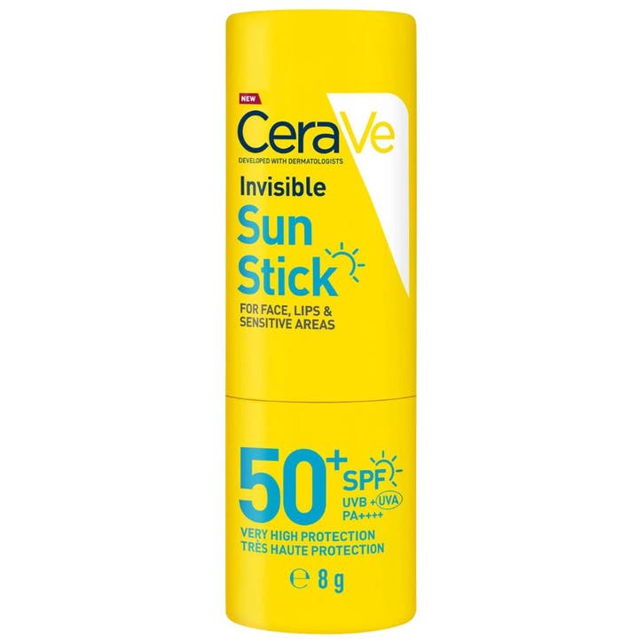 CeraVe Invisible Sunscreen Stick SPF50+ - 8g, Sieraden, Tassen en Uiterlijk, Uiterlijk | Haarverzorging, Overige typen, Nieuw