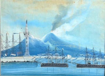 Scuola Napoletana (XIX) - Eruzione